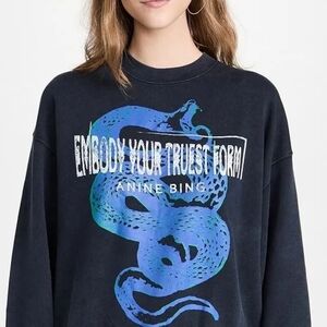 Jaci Viper Sweatshirt in Washed Black
ANINE BING